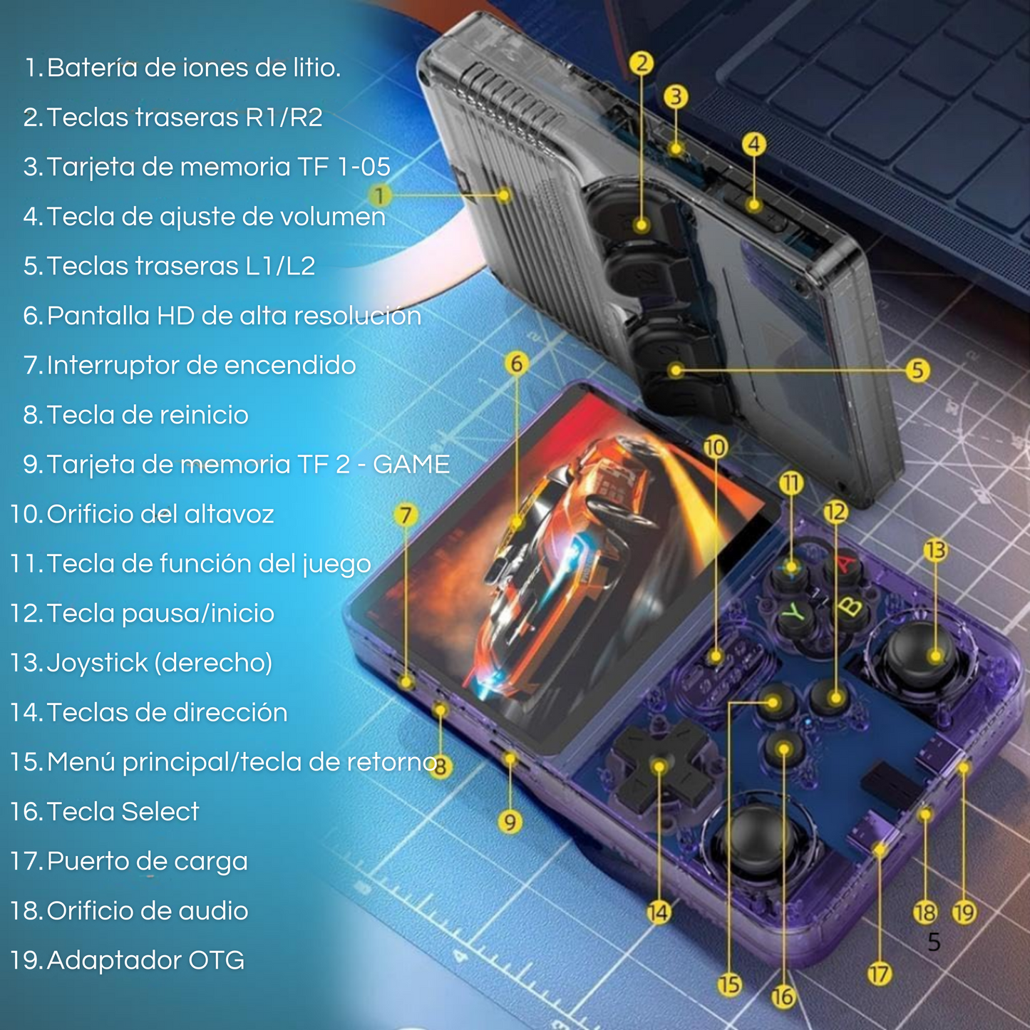 Consola Retrogaming Portátil